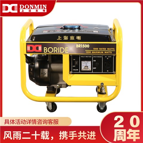 单相1kW小型汽油发电机组BR1500