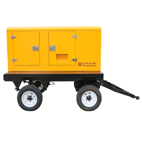 东明DONMIN 30kw移动拖车低噪音玉柴柴油发电机组GF2-30Y(T)-1