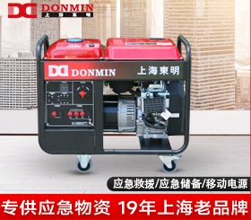 东明单三相12kw应急便携式防汛汽油发电机组 DMDS15000CXD/YJ