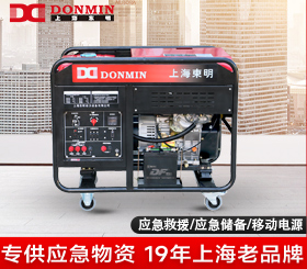 东明单三相10kw便携式应急小型柴油发电机组DMDS12000LE/YJ